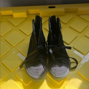 Vans Black High-Top Canvas Sneakers